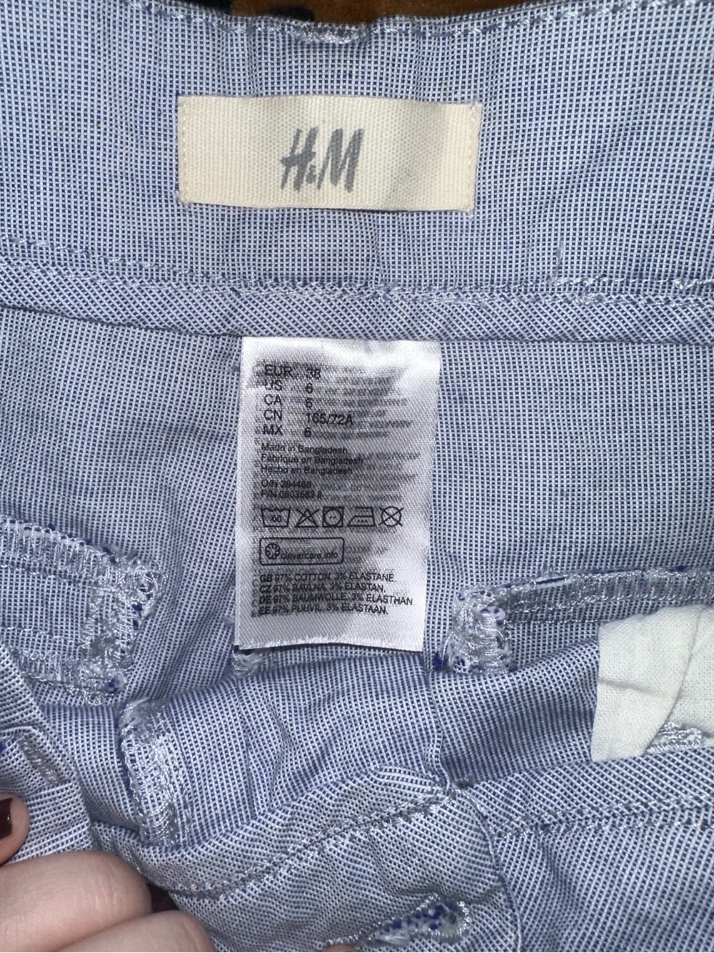NWOT H&M Light Blue Shorts Sz. 6 - Picture 2 of 5